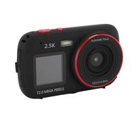 72MP Digital Camera, Dual Screen Front 2.4in Color Display Rear 1.54in Display Video Camera with 16X Digital Zoom for Travel, MP3 Player with Multi Axis Stabilization System