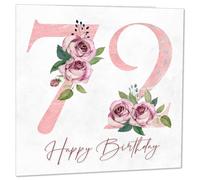 72nd Birthday Card for Women - Floral 72nd Birthday Cards for 72 year old woman Seventy Two Seventy Second Ladies Nan Grandma Mum Aunt Sister Mom Friend