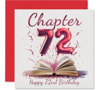 72nd Birthday Cards for Women and Men, Start of Another Chapter