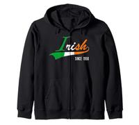 72nd Birthday Gift Irish since 1950 72 years born in Ireland Zip Hoodie
