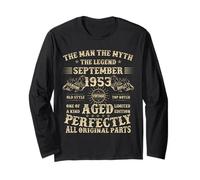 72nd Birthday Gifts for Men September 1953 72 Year Old Bday Long Sleeve T-Shirt