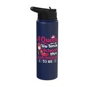 72nd Birthday High Heel A Queen was Born in October 1954 Stainless Steel Insulated Water Bottle