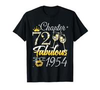 72nd Birthday Queen Chapter 72 Fabulous Since 1954 Women T-Shirt