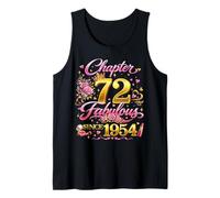 72nd Birthday Queen Chapter 72 Fabulous Since 1954 Women Tank Top