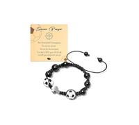 72ore Baseball Bracelet for Men Cross Bracelets Black Beaded Obsidian Basketball Soccer Baseball Stuff Jewelry Easter Birthday Gifts, L, Zinc, no gemstone