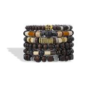72ore Boho Wooden Bracelets for Women Beaded Wood Bracelet Vintage Jewelry for Men and Women Trendy Jewelry Gifts, Beads, no gemstone