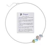 72ore Constellation Bracelet for Women Zodiac Natural Stone Bracelet Capricorn Aquarius Pisces Aries Taurus Gemini Bracelet Crystal Horoscope Bracelet Astrology Gifts for Her, Zinc, other