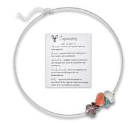 72ore Constellation Bracelet for Women Zodiac Natural Stone Bracelet Capricorn Aquarius Pisces Aries Taurus Gemini Bracelet Crystal Horoscope Bracelet Astrology Gifts for Her, Zinc, other