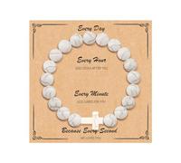 72ore Cross Bracelet Easter Gifts Easter Basket Stuffers for Women Jesus Bracelets Baptism Christian First Confirmation Communion Religious Gifts for Women Jewellery Gifts