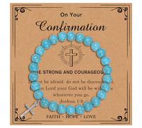 72ore Cross Bracelet Easter Gifts Easter Basket Stuffers for Women Jesus Bracelets Baptism Christian First Confirmation Communion Religious Gifts for Women Jewellery Gifts