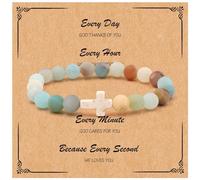 72ore Cross Bracelet Easter Gifts Easter Basket Stuffers for Women Jesus Bracelets Baptism Christian First Confirmation Communion Religious Gifts for Women Jewellery Gifts