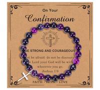 72ore Cross Bracelet Easter Gifts Easter Basket Stuffers for Women Jesus Bracelets Baptism Christian First Confirmation Communion Religious Gifts for Women Jewellery Gifts