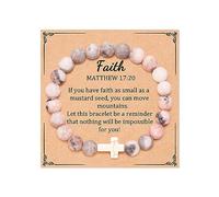 72ore Cross Bracelet Easter Gifts Easter Basket Stuffers for Women Jesus Bracelets Baptism Christian First Confirmation Communion Religious Gifts for Women Jewellery Gifts