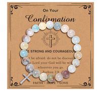 72ore Cross Bracelet Easter Gifts Easter Basket Stuffers for Women Jesus Bracelets Baptism Christian First Confirmation Communion Religious Gifts for Women Jewellery Gifts