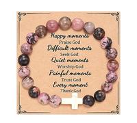 72ore Cross Bracelet Easter Gifts Easter Basket Stuffers for Women Jesus Bracelets Baptism Christian First Confirmation Communion Religious Gifts for Women Jewellery Gifts