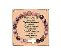 72ore Cross Bracelet Easter Gifts Easter Basket Stuffers for Women Jesus Bracelets Baptism Christian First Confirmation Communion Religious Gifts for Women Jewellery Gifts