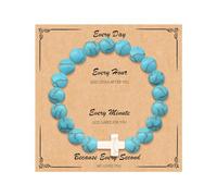72ore Cross Bracelet Easter Gifts Easter Basket Stuffers for Women Jesus Bracelets Baptism Christian First Confirmation Communion Religious Gifts for Women Jewellery Gifts