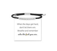 72ore Dont Let The Hard Days Win Bracelet Remember Who The F You Are Bracelet God Is In Control Bracelets Let Them Bracelets Just Breathe Jewelry Gifts, Alloy, no gemstone