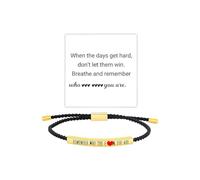 72ore Dont Let the Hard Days Win Bracelet Remember Who You Are Bracelet Inspirational Gifts for Women Encouragement Gifts, L, no gemstone