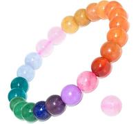 72ore Gemstone Bracelet for Women Turquoise Bracelet Blue Crystal Beaded Bracelets Colorful 8mm Stretch Stone Bracelets Gemstones Bracelets for Women Men, Adjustable, Alloy, no gemstone