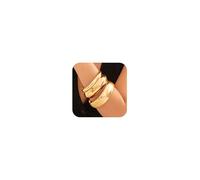 72ore Gold Bangles for Women Bangle Bracelets Chunky Bangles Bracelets Non Tarnish Bracelet for Women Trendy Jewelry Gifts, A1-gold 01 3pcs, Zinc, No Gemstone