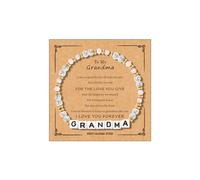 72ore Grandma, Mama, Daughter, Sister, Aunt Bracelet Gift Mother's Day Birthday Graduation Christmas Gift First Communion Gifts Baptism Confirmation Gifts for Women Trendy 2025, resin, no gemstone