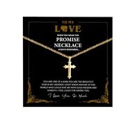 72ore Necklace for Boyfriend Gifts for Boyfriend Gold Cross Stainless Steel Chain Necklace for Men Birthday Jewelry Gifts for Him, No Gemstone