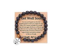 72ore Stocking Stuffers Holiday Outfits for Women 2024 Get Well Soon Gifts for Women Natural Stone Bracelets Life Is Tough But So Are You Bracelet Inspirational Gifts Encouragement Gifts