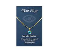 72ore To My Man Necklace Evil Eye Necklace Gold Chain for Men Evil Eye Pendant Jewelry Promise Necklace for Him Birthday Gifts for Men, No Gemstone