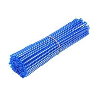 72PCS 24cm Universal Dirt Bike Spoke Covers Motorcycle Wheel Rim Spoke Wrap Kit Skins Protector Cover For Motocross Bicycle Bike(Lake Blue)