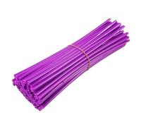 72PCS 24cm Universal Dirt Bike Spoke Covers Motorcycle Wheel Rim Spoke Wrap Kit Skins(Purple)