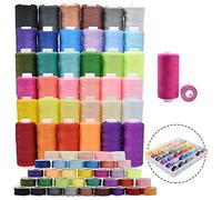 72Pcs Bobbins Sewing Threads Kit 36 Colors Spools 360 Yards Per Polyester Thread Prewound Bobbin with Case for Hand Sewing Sewing Machine Embroidery Mending Clothes DIY Project