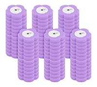 72Pcs Disposable Toilet Brush Refills, Toilet Brush Head Replacement, Lavender Scent, 3 Layer Sponge Refills Head for Bathroom Floor Drain Hand-Washing Basin Toilet Wand(Without handle)