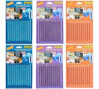 72Pcs Drain Odour Remover, Sink Sticks Drain Sticks Scented For Sink, Basin, Bathtub, Prevents Plug Hole Obstructions & Keeps Water Flowing Freely - Natural Sustainable Enzyme Cleaner