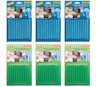 72Pcs Drain Sticks Scented, Sink Sticks Drain Odour Remover for Sink, Basin, Bathtub, Prevents Plug Hole Obstructions & Keeps Water Flowing Freely - Natural Sustainable Enzyme Cleaner