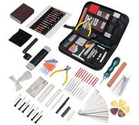 72Pcs Guitar Tool Kit, Guitar Repair Kit, Guitar Setup Kit, Professional Guitar Repairing Maintenance Tool Kit for Luthier Beginner, Guitar Accessories for Acoustic Guitar Ukulele Bass Banjo