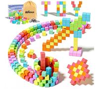 72Pcs Magnetic Blocks for Kids and Toddlers, Large Building Cubes, Educational Sensory STEM Learning Christmas Toys for Children Ages 3 4 5 6 7 8, Preschool Learning Travel Toys for Boys and Girls