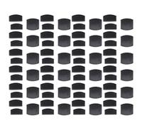 72Pcs Plastic Bed Slat End Caps Holders, Bed Slat Connectors, Furniture Accessories for Holding and Securing Slats, Black Plastic Bed Slat End Connector with Centre Caps for