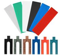 72PCS Plastic Packers,48pc Flat Plastic Glazing Packers 28mm X 100mm (1-6mm) + 24pc Assorted plastic spacers - 6 Sizes (1mm-6mm) for Shims Durable Shim Spacers for DIY, Home Improvement
