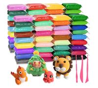 72PCS Polymer Clay Kit, Modelling Clay, Plasticine Modelling with 6pcs Clay Sculpting Tools Suitable for DIY, Oven Baking, Craft Gifts for Beginners/Adults