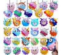 72pcs Pop Fidget Bulk 3D Stress Ball Toy, Pop Toy Party Favors for Birthday, Sensory Toys Bulk Squeeze Toys, Easter Basket Stuffers, Classroom Prizes Stocking Stuffers for Adults Toddler