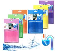 72Pcs Sani Sticks and Deodorizer, Sani-Sticks Drain Cleaner & Cleaner for Drain Pipes Toilet Sewer Kitchen Vanity Bathtub,Odor As Seen On TV