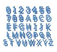 72Pcs/Set 3cm Alphabet English Letter Embroidered Patches | Polyester Embroidery, Adhesive Backing, No Sewing, for Clothing Bags Decor