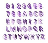 72Pcs/Set 3cm Alphabet English Letter Embroidered Patches | Polyester Embroidery, Adhesive Backing, No Sewing, for Clothing Bags Decor