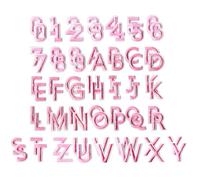 72Pcs/Set 3cm Alphabet English Letter Embroidered Patches | Polyester Embroidery, Adhesive Backing, No Sewing, for Clothing Bags Decor