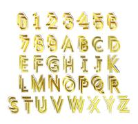 72Pcs/Set 3cm Alphabet English Letter Embroidered Patches | Polyester Embroidery, Adhesive Backing, No Sewing, for Clothing Bags Decor