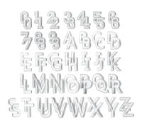 72Pcs/Set 3cm Alphabet English Letter Embroidered Patches | Polyester Embroidery, Adhesive Backing, No Sewing, for Clothing Bags Decor