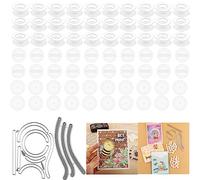 72Pcs/Set Mini Action Wobbles,Self-Adhesive Springs,Small Wobblers Movers Gliders for Slider Cards;Rotating Sliding for Card Making DIY Scrapbooking Arts Projects Handmade Crafts Embellishments