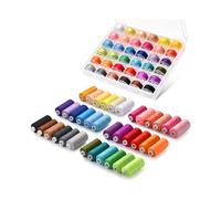 72pcs Sewing Thread Kit, 36 Colors Sewing Machine Threads, Prewound Bobbins Sewing Threads Kit, 400 Yards Per Spools