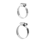 72pcs Stainless Steel Hose Clamp Assortment Adjustable 1/4"-1-1/2" Worm Gear Fuel Line Clip